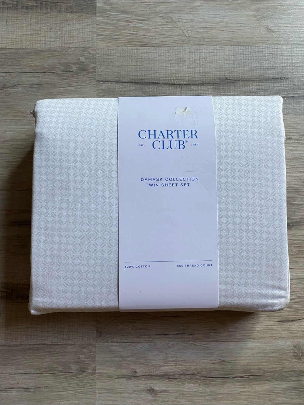 Charter Club Damask Twin Sheet Set